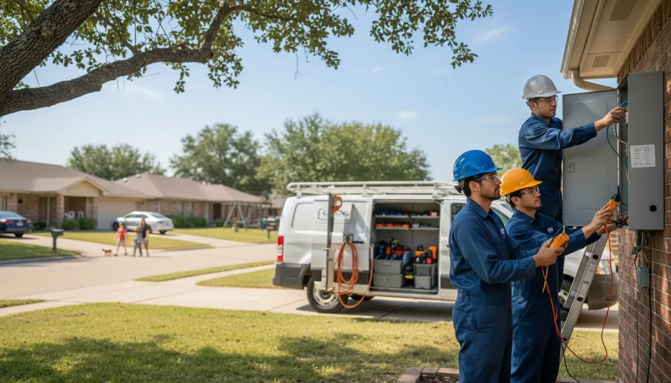 Certified electrician providing emergency electrical services in Temple, TX